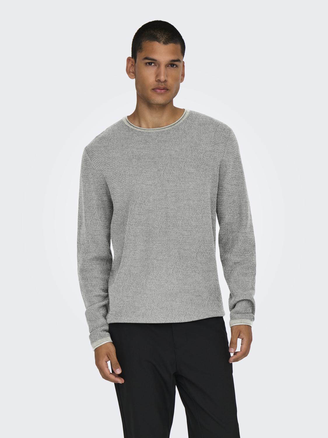 Onseric Reg 12 Struc Crew Knit Noos