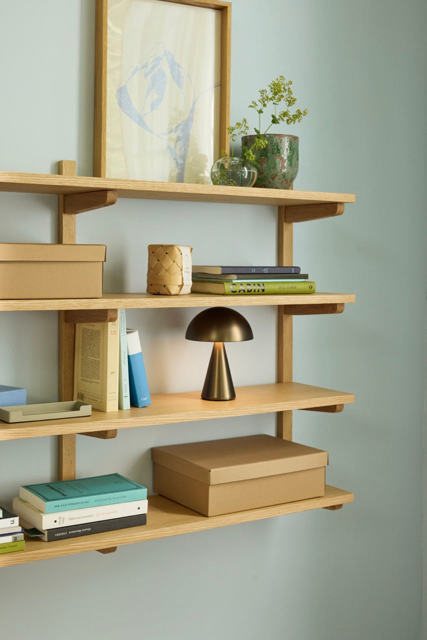 Mush Transportabel Lampe Bruneret Messing