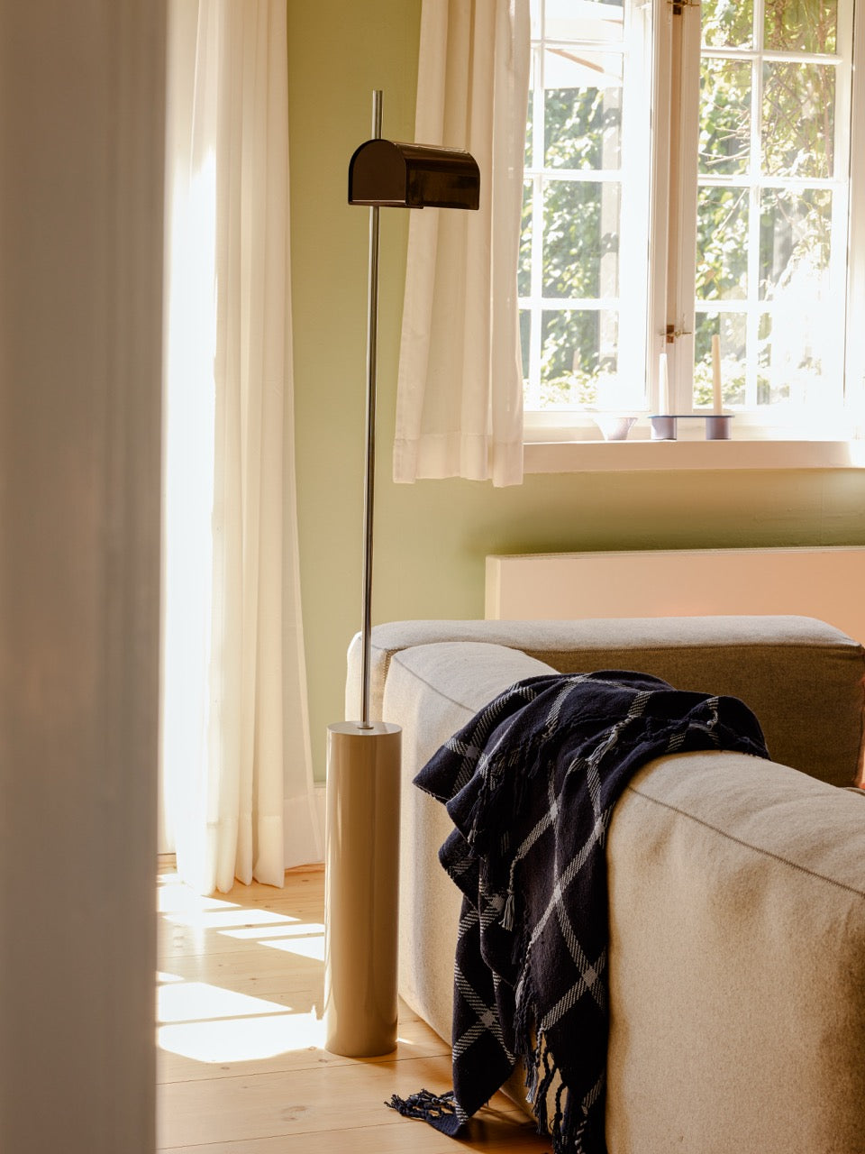 Flok Plaid Mørkeblå