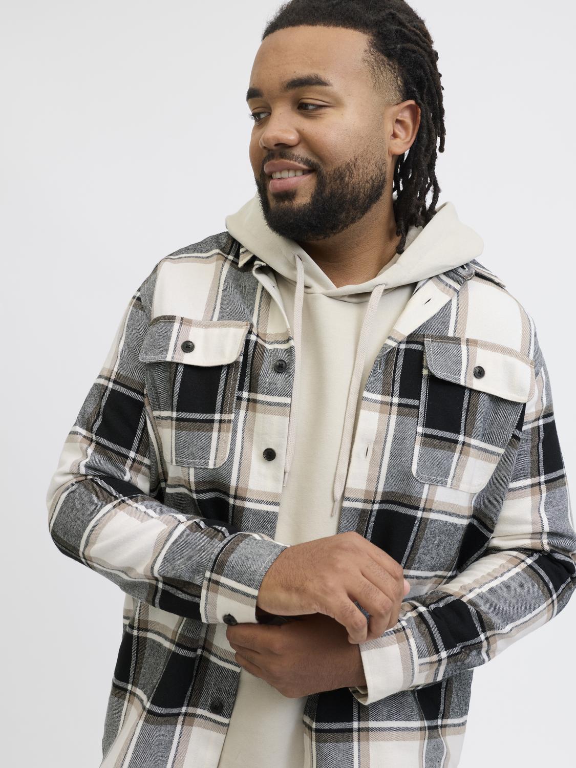 Shirts - Jjecharge Overshirt Ls Sn Pls - - Hr Ravn