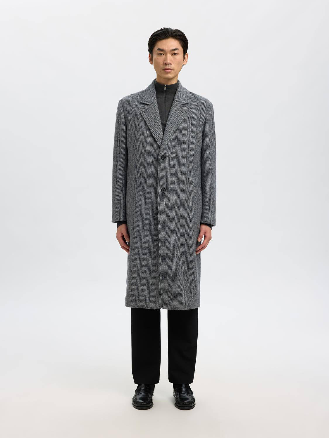 STRIK - Slhberg Ls Half Zip Noos - - Hr Ravn