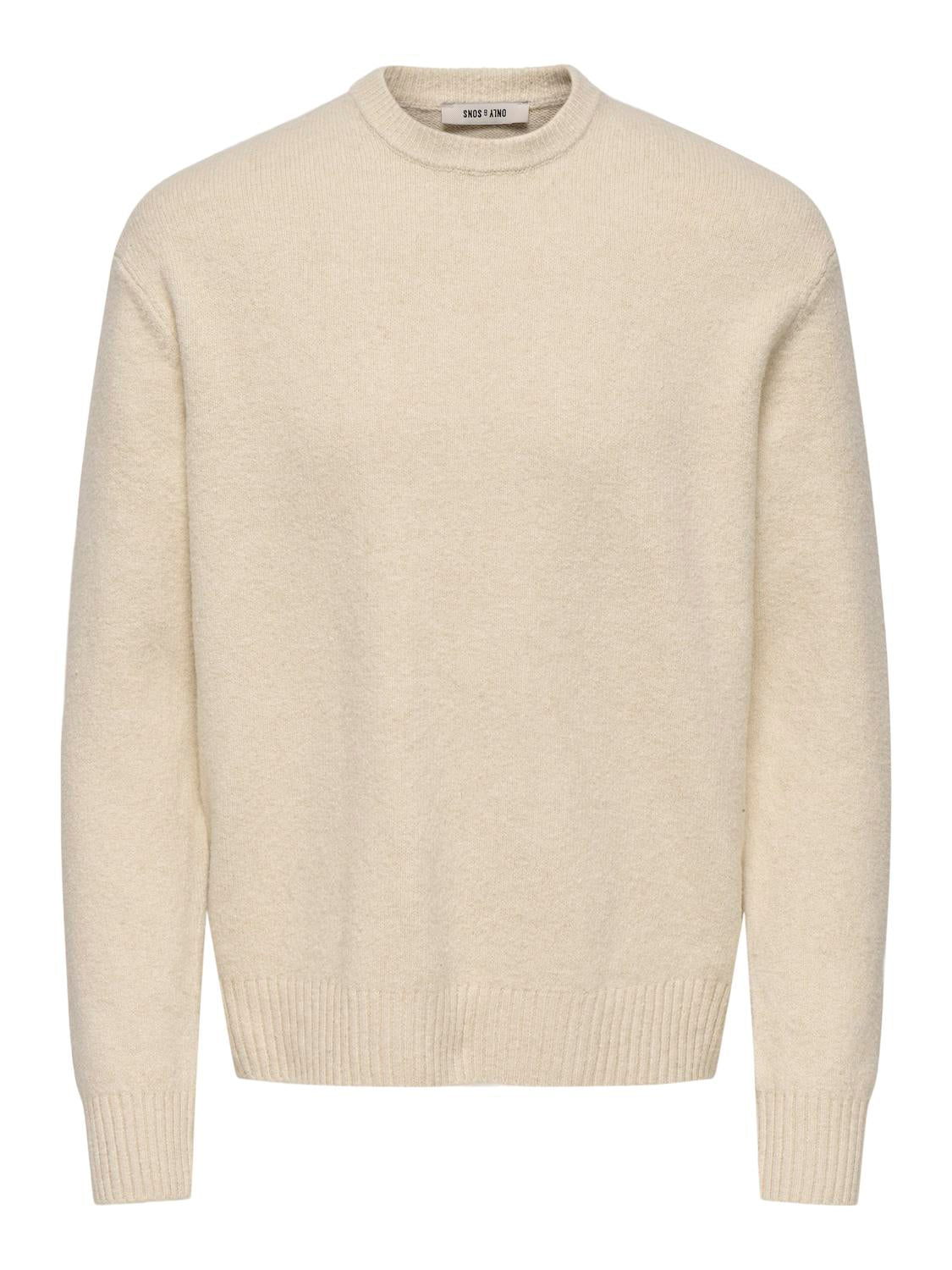 STRIK - Onsjames Rlx Crew Knit Noos - - Hr Ravn