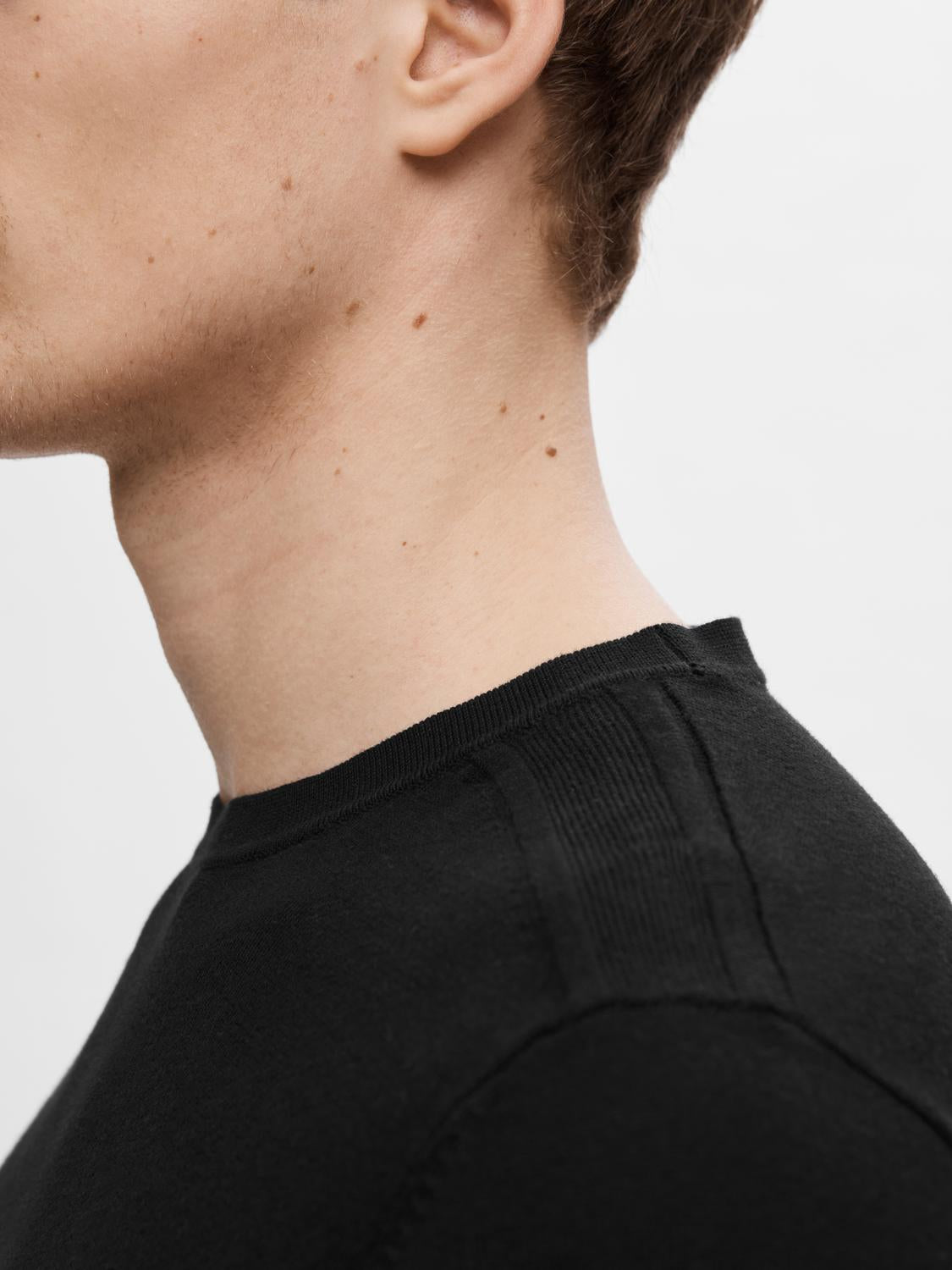 STRIK - Slhberg Crew Neck Noos - - Hr Ravn