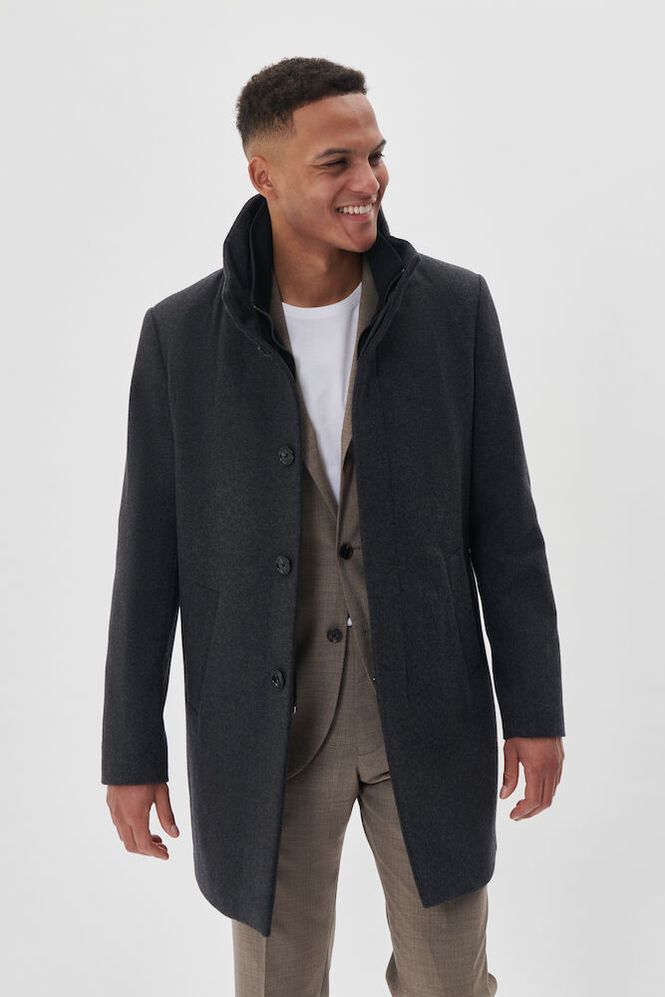 OVERTØJ - Harvey N Wool Coat - - Hr Ravn
