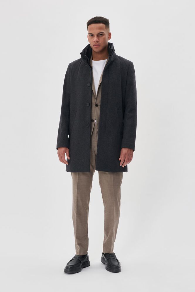 OVERTØJ - Harvey N Wool Coat - - Hr Ravn