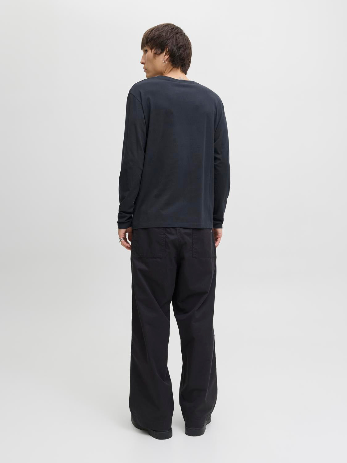 T-shirts - Jjeorganic Basic Tee Ls O-Neck Noos - - Hr Ravn
