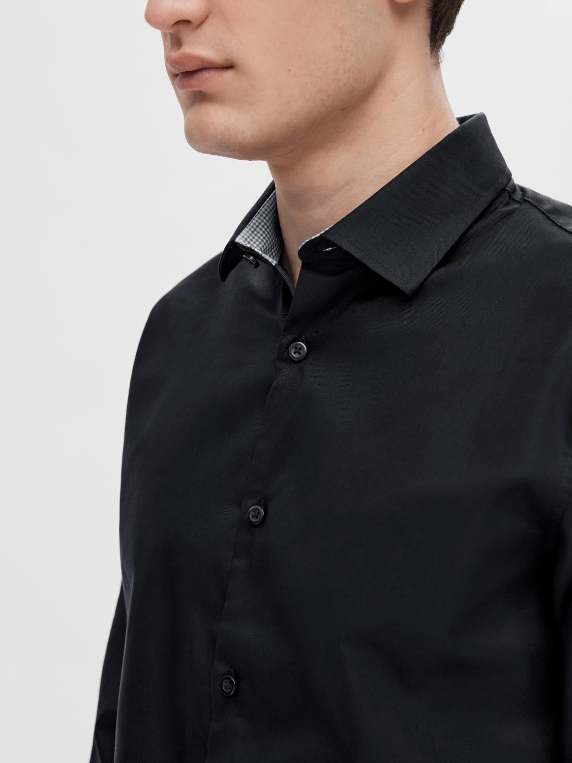 Slhslimnew-Mark Shirt Ls Noos