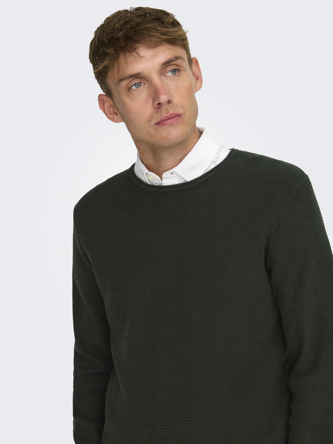 Onseric Reg 12 Struc Crew Knit Noos
