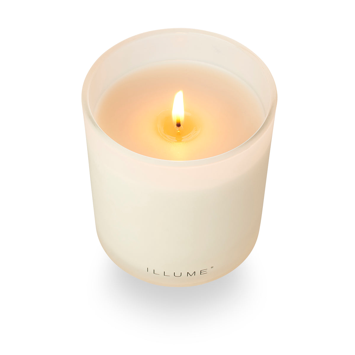Driftwood Box Glass Candle, Hvid,