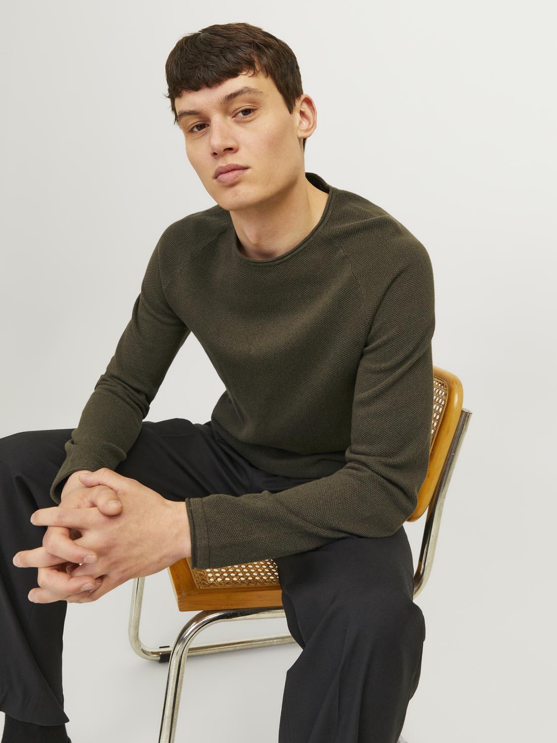 Pullovers - Jjehill Knit Crew Neck Noos - - Hr Ravn