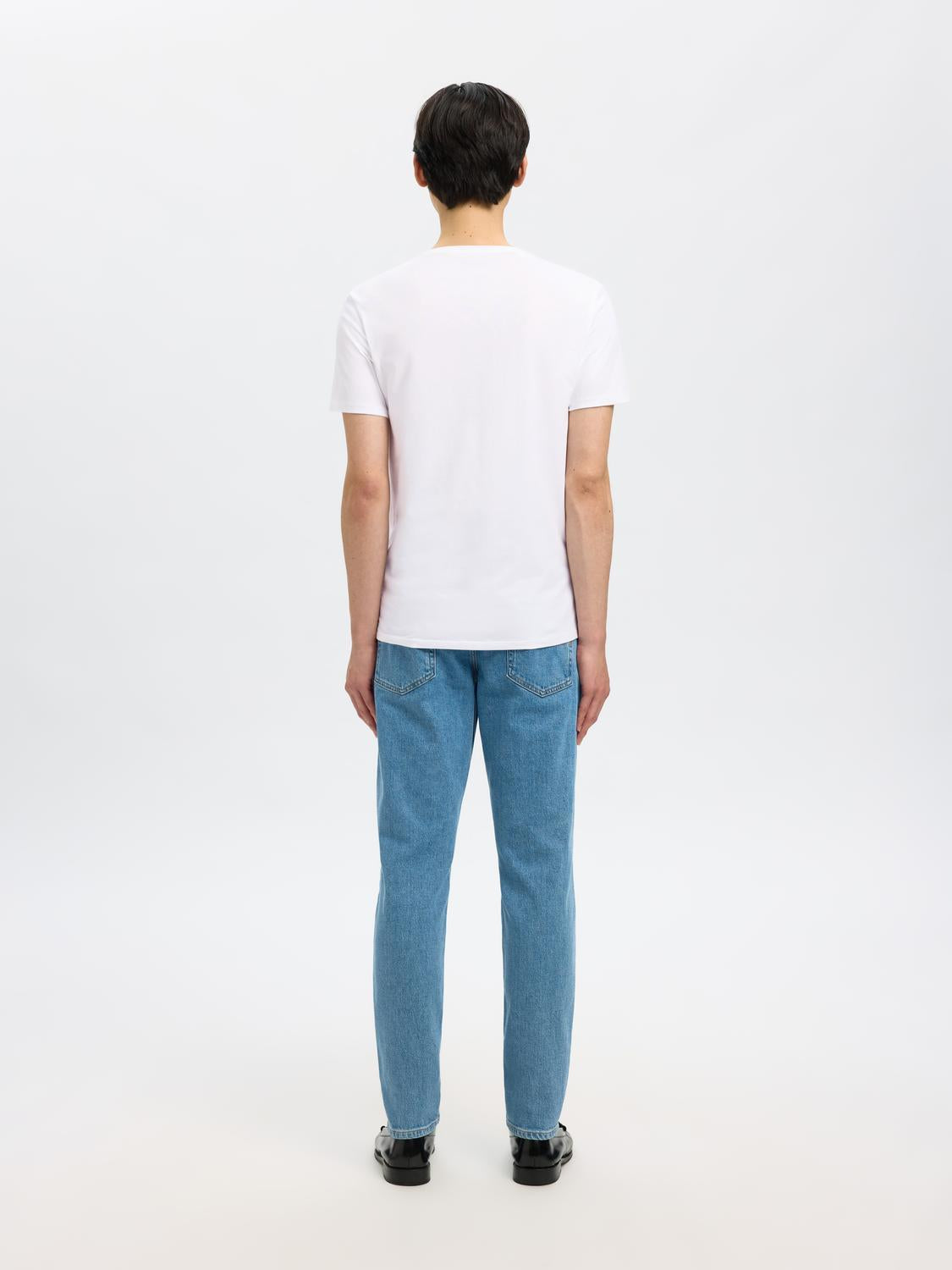 T-SHIRTS - Slhnewpima Ss V-Neck Tee Noos - - Hr Ravn