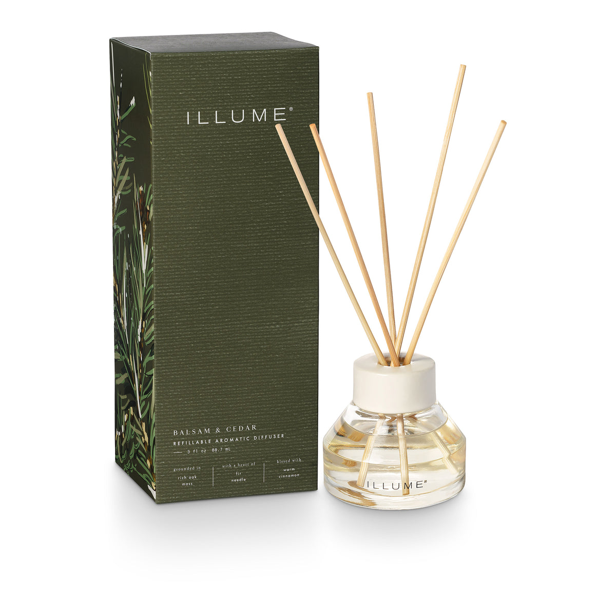 Balsam & Cedar Duftpinde, Grøn,