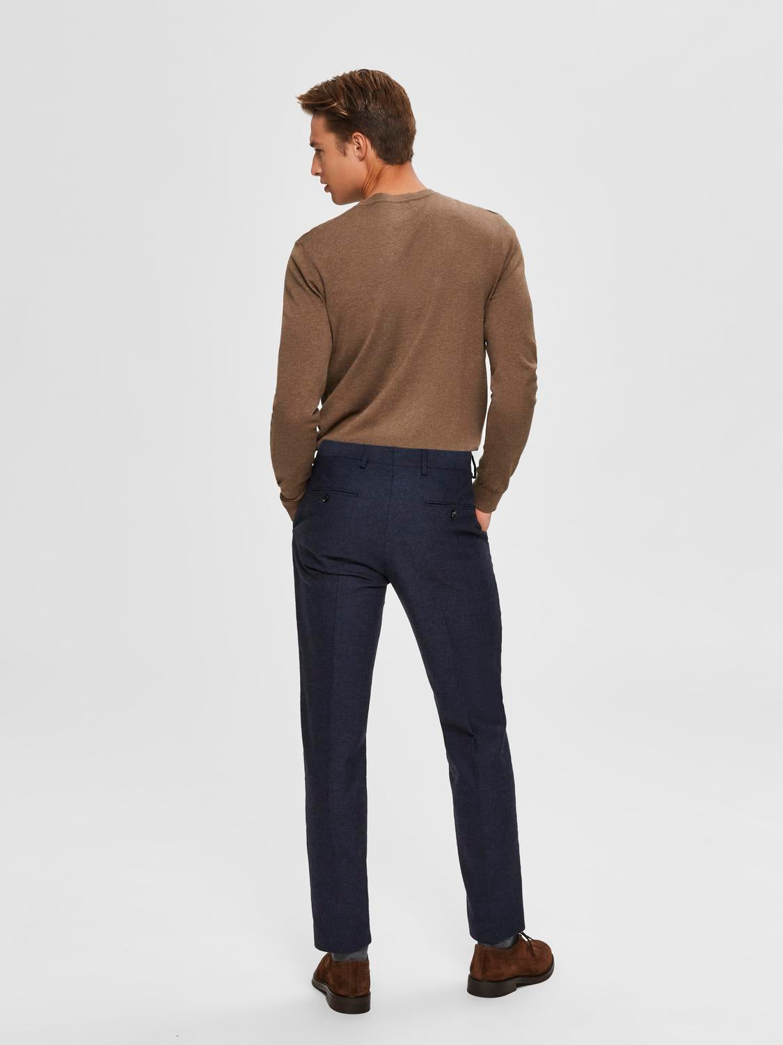 STRIK - Slhberg Crew Neck Noos - - Hr Ravn