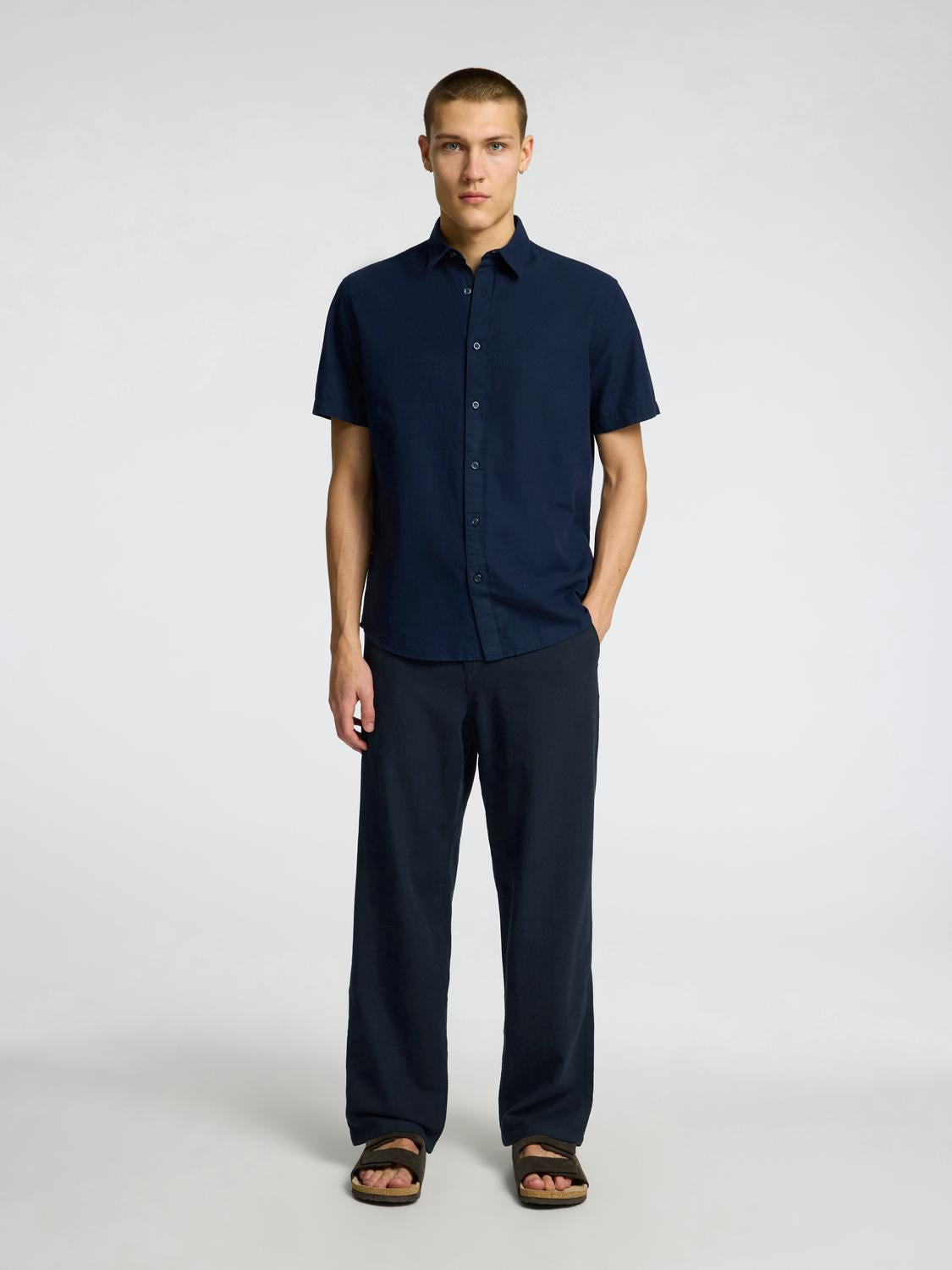 Slh220-Loose Brody Linen Bld Pant Noos