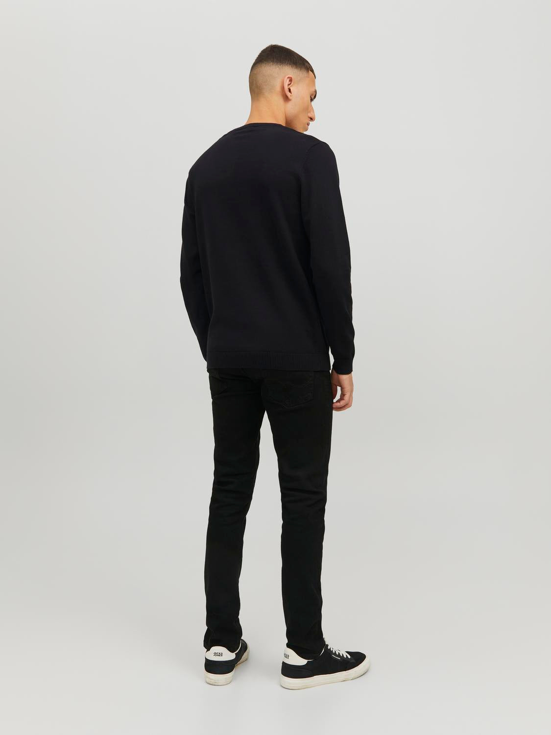 Pullovers - Jjebasic Knit Crew Neck Noos - - Hr Ravn