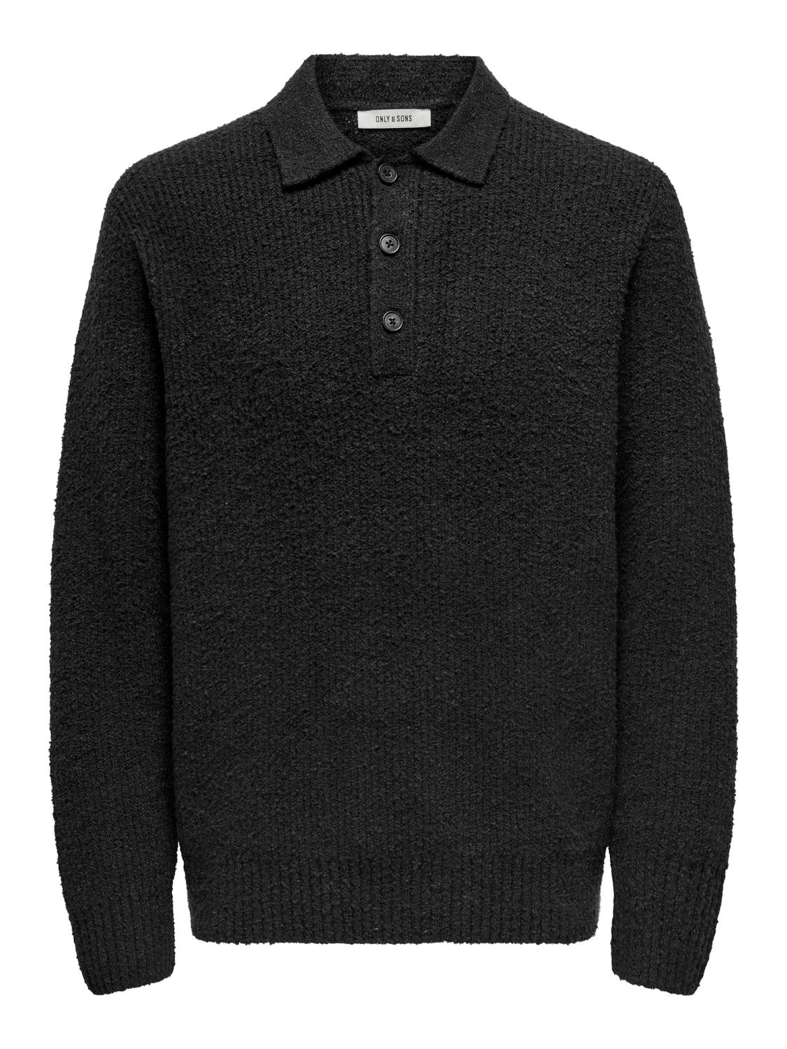 Pullovers - Onsdale Rlx Ls Polo Knit Noos - - Hr Ravn