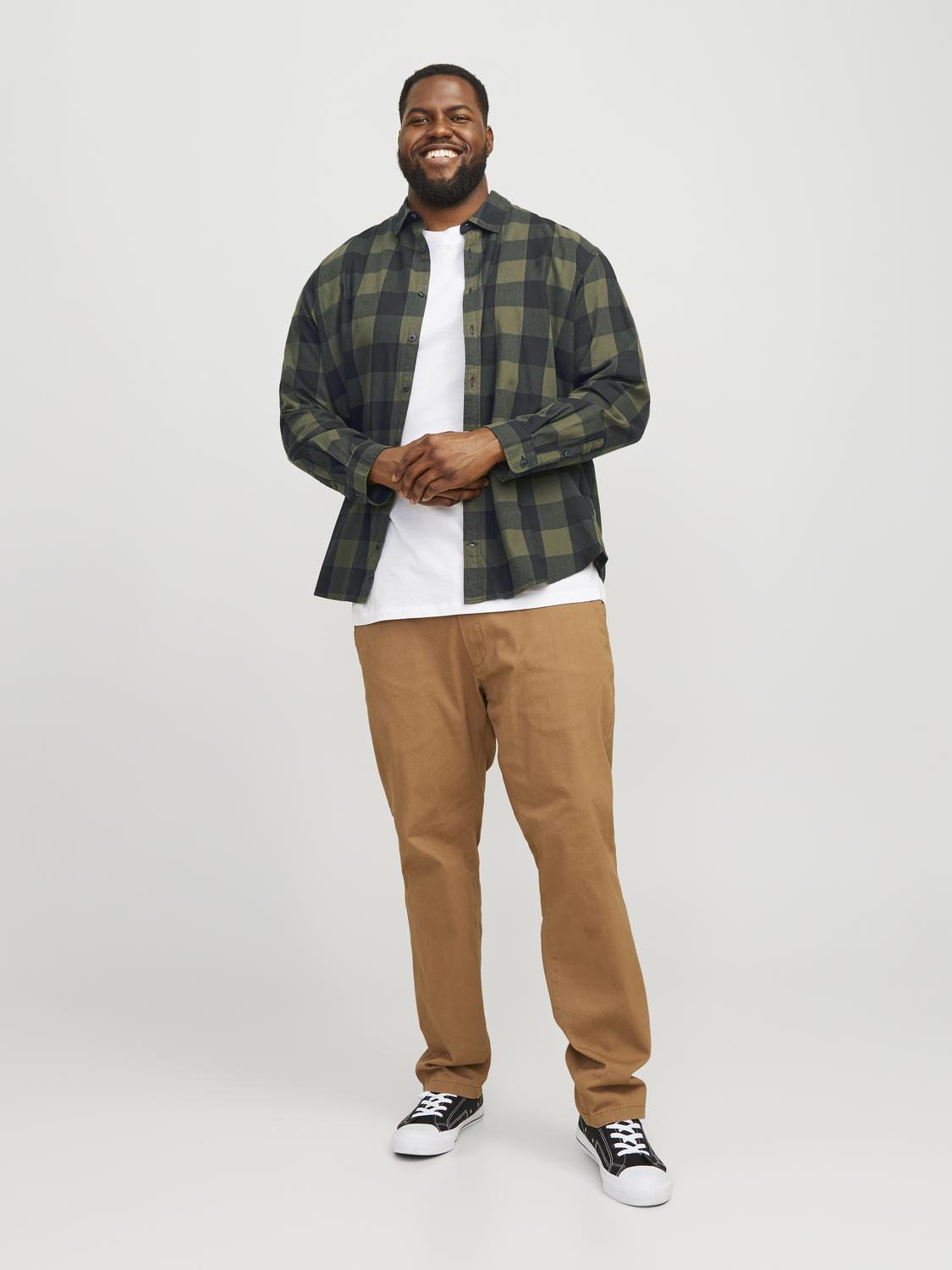 Shirts - Jjegingham Twill Shirt L/S Noos Pls - - Hr Ravn