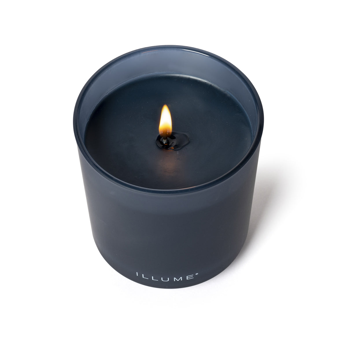 Hidden Lake Box Glass Candle, Blå,