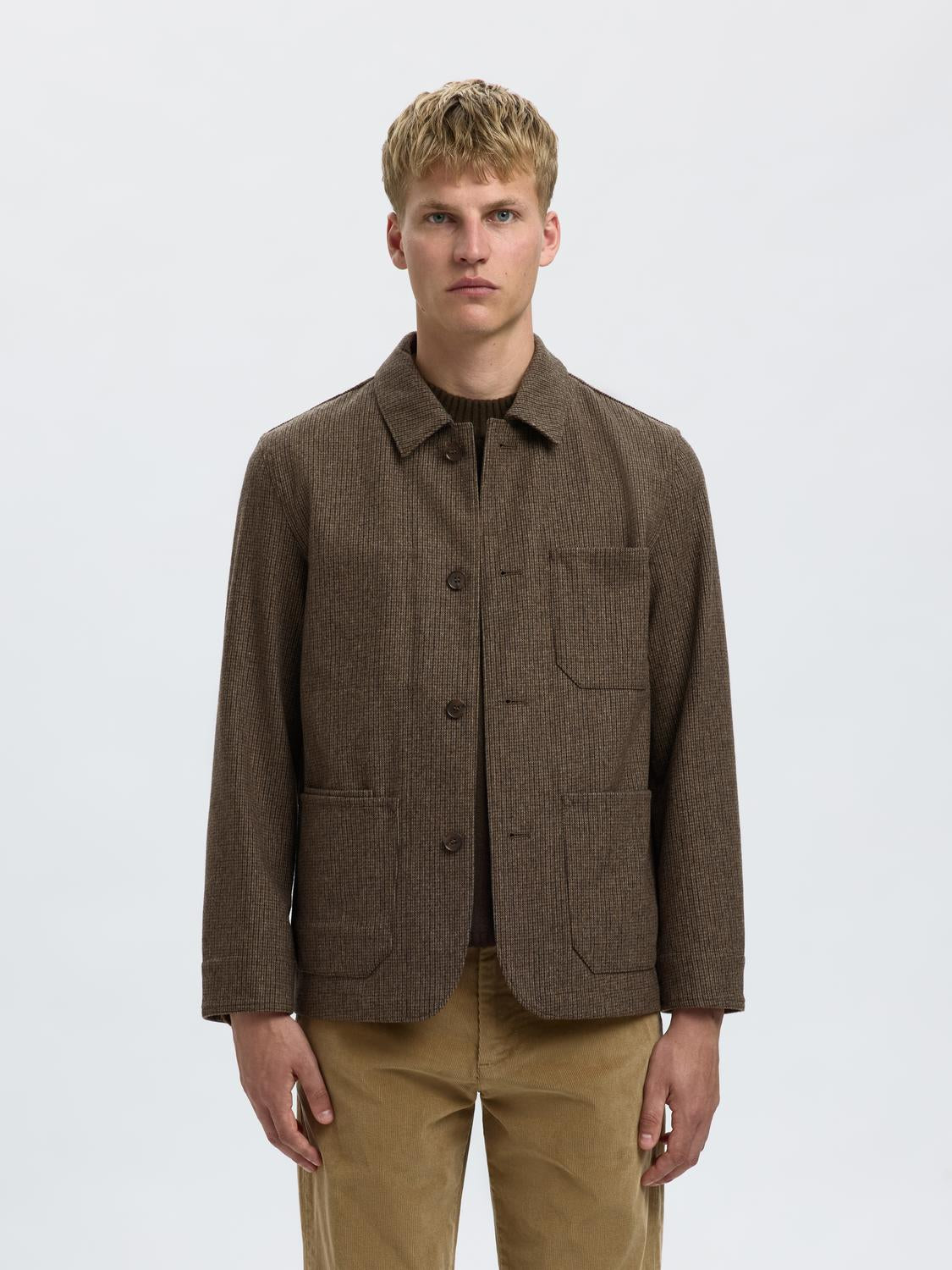 Blazers - Slh-Landon Wool Blend Hybrid Blazer Noos - - Hr Ravn