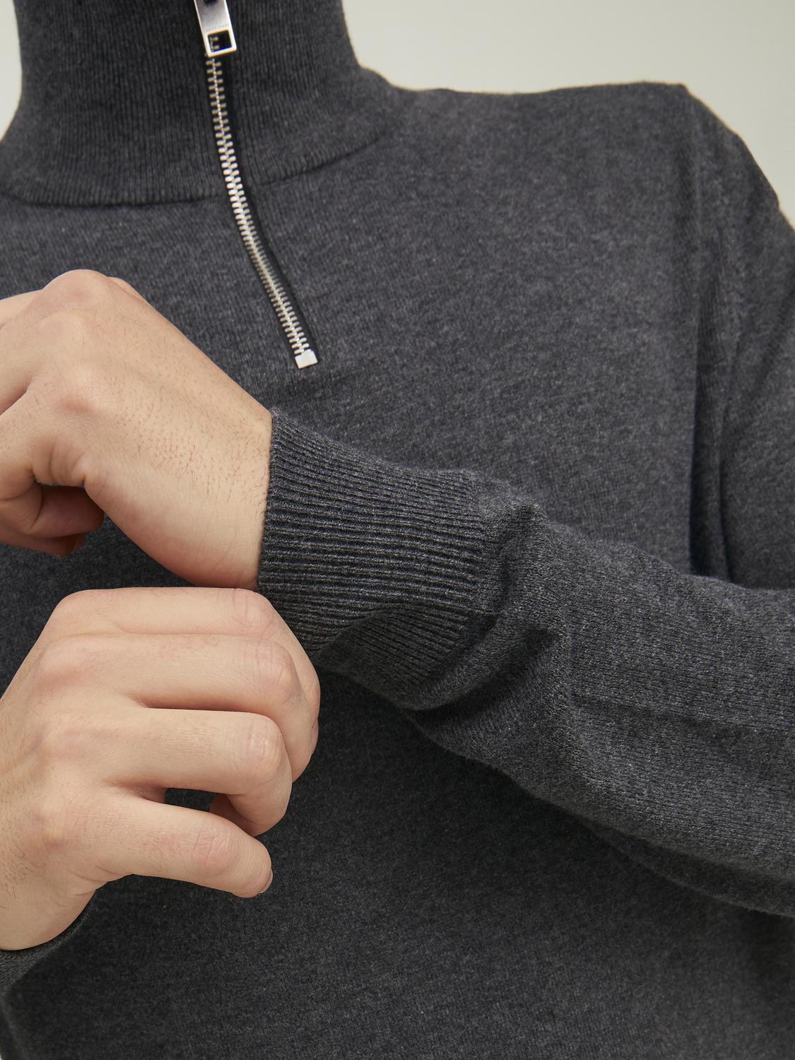 STRIK - Jjeemil Knit Polo Half Zip Ls Noos - - Hr Ravn