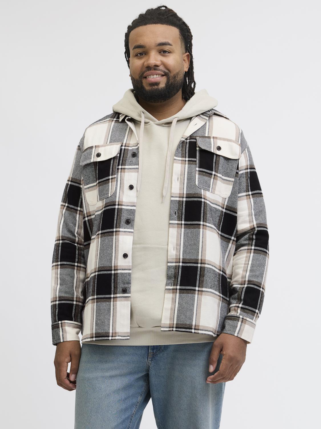 Shirts - Jjecharge Overshirt Ls Sn Pls - - Hr Ravn