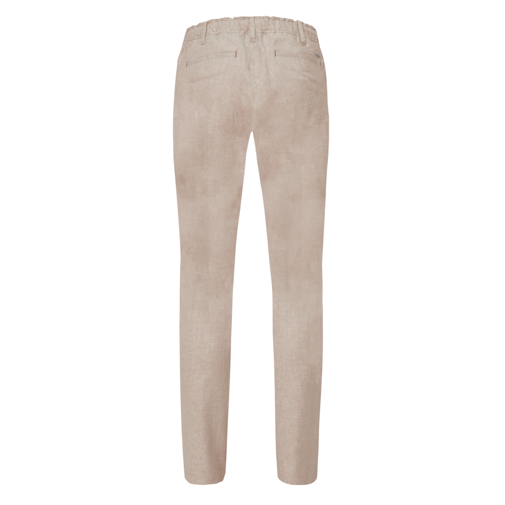 BUKSER - Linen Trousers With Elastic Relaxed Fit -  - Hr Ravn
