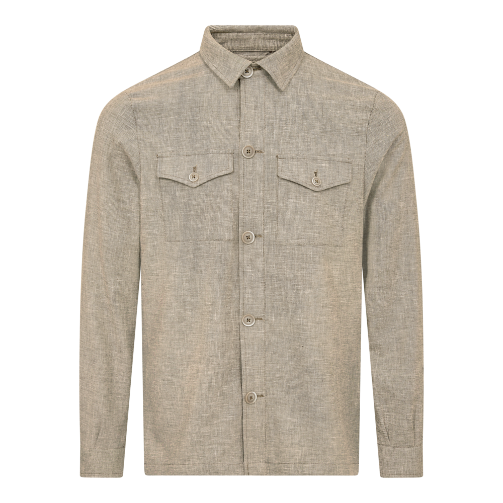 OVERSHIRT - Linen Overshirt - - Hr Ravn