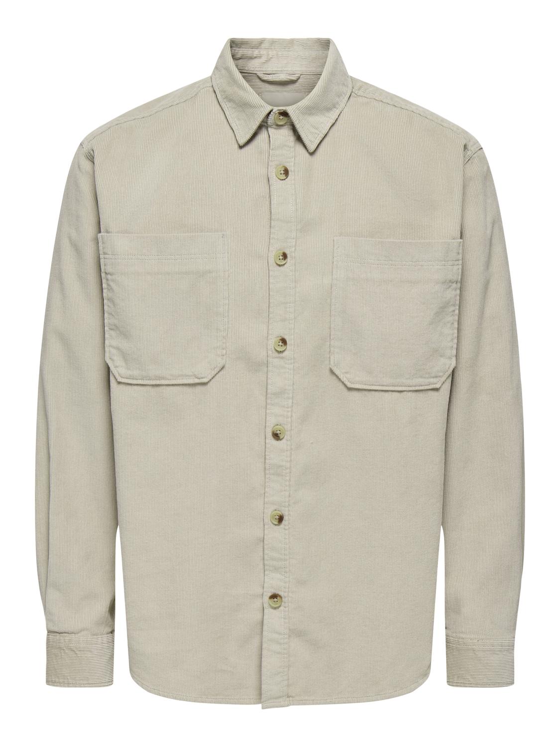 LANGE SKJORTER - Onsalp Rlx 2Pkt Washd Cord Ls Shirt Noos - - Hr Ravn