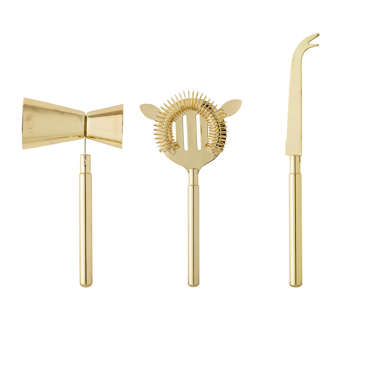 Cocktail Barsæt, Guld, Rustfri Stål