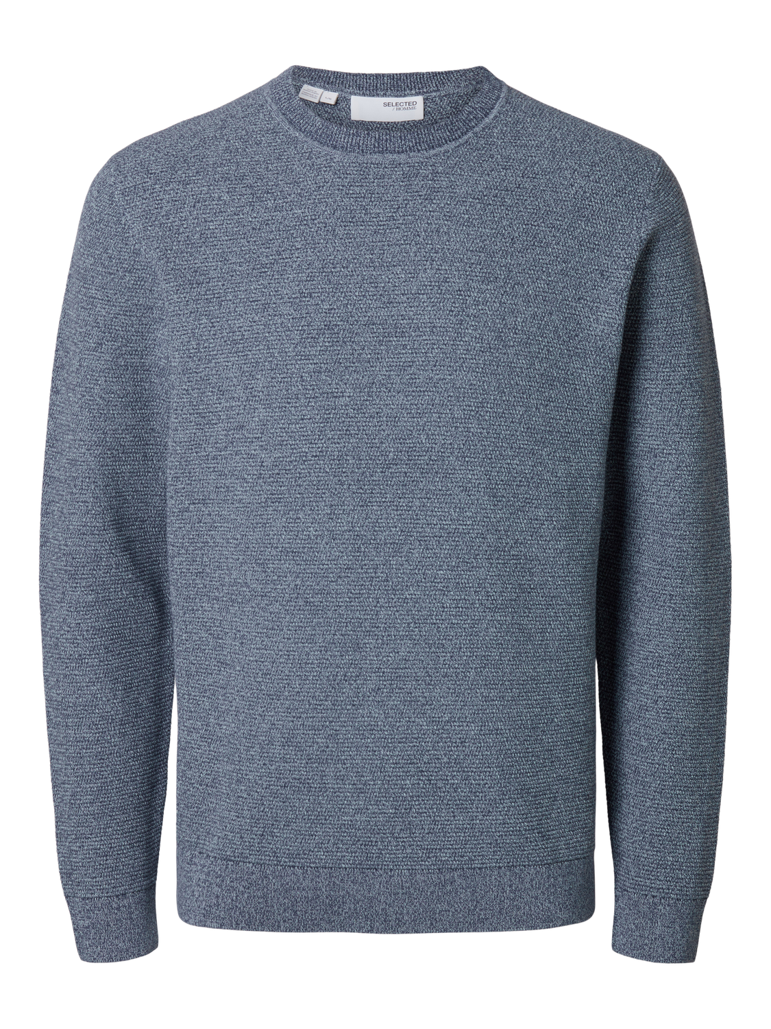 Pullovers - Slhross Ls Knit Structure Crew Neck Noos - - Hr Ravn