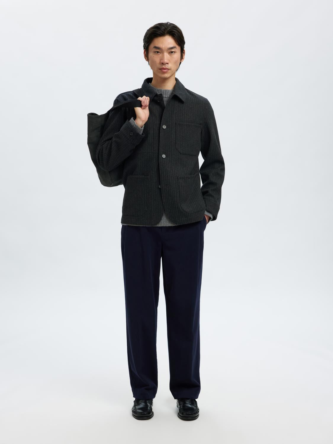 Blazers - Slh-Landon Wool Blend Hybrid Blazer Noos - - Hr Ravn