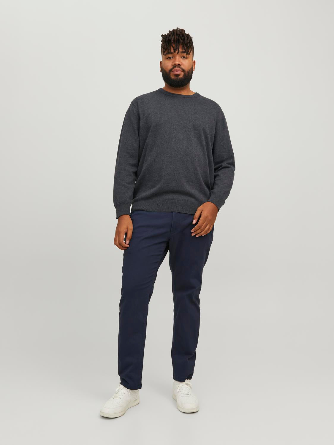 Pullovers - Jjebasic Knit Crew Neck Noos Pls - - Hr Ravn
