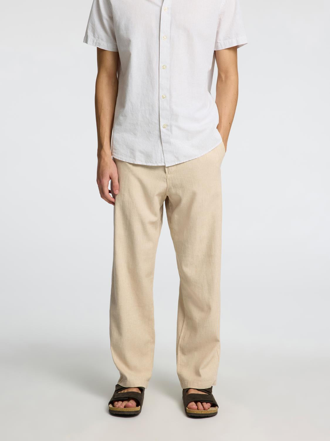 Slh220-Loose Brody Linen Bld Pant Noos