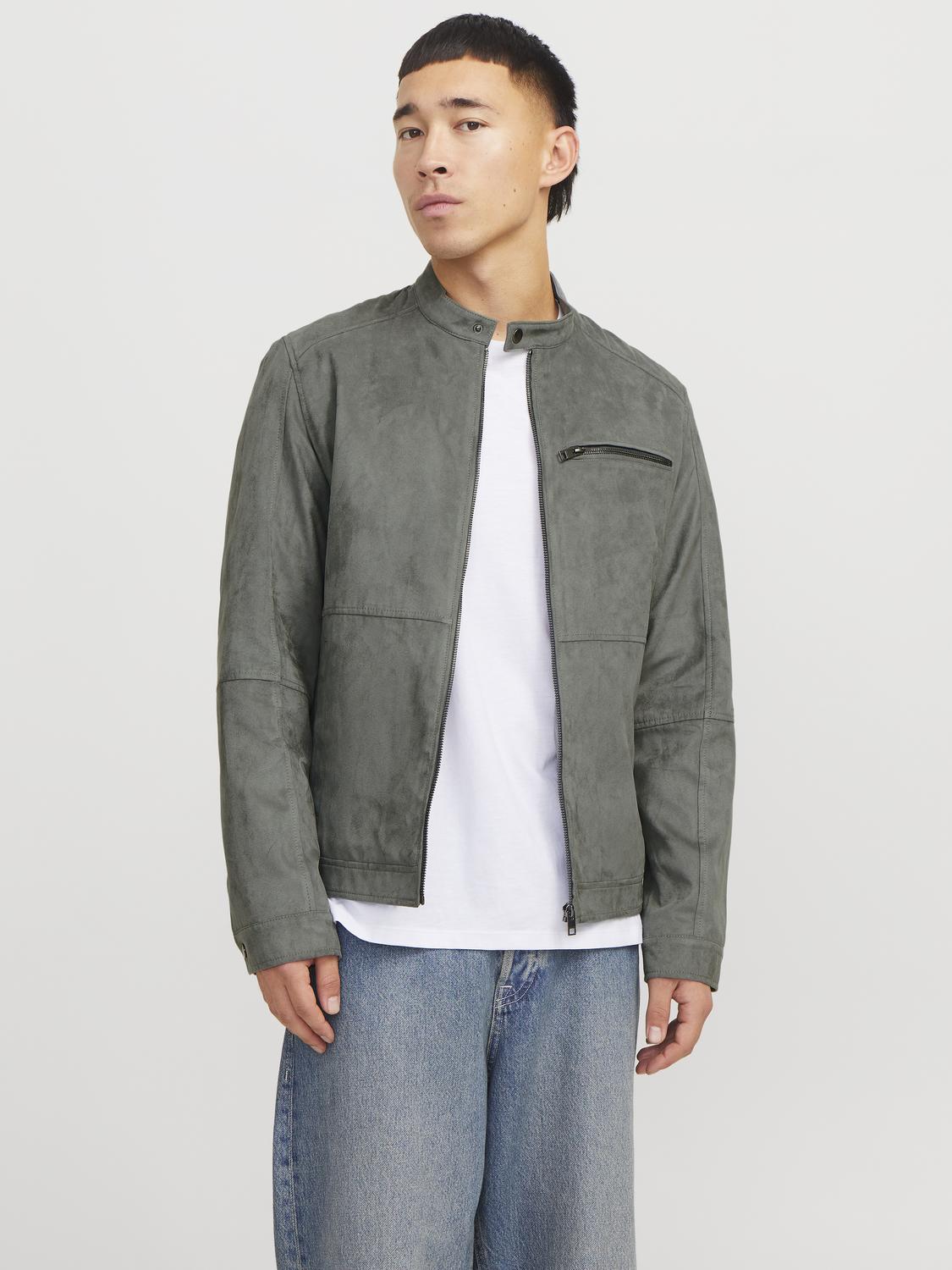OVERTØJ - Jjedylan Biker Jacket Noos - - Hr Ravn