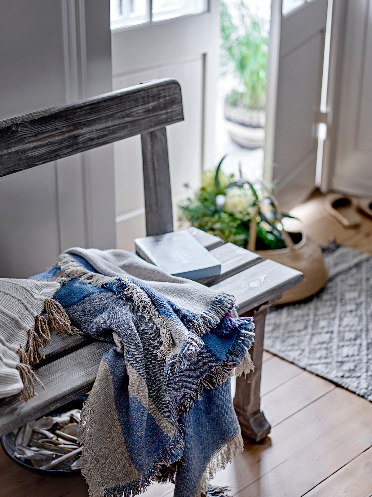 Maji Plaid, Multifarvet, Genanvendt Bomuld
