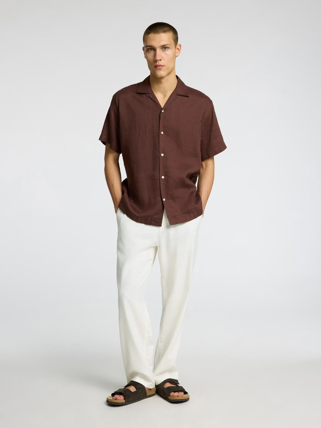 Slh220-Loose Brody Linen Bld Pant Noos
