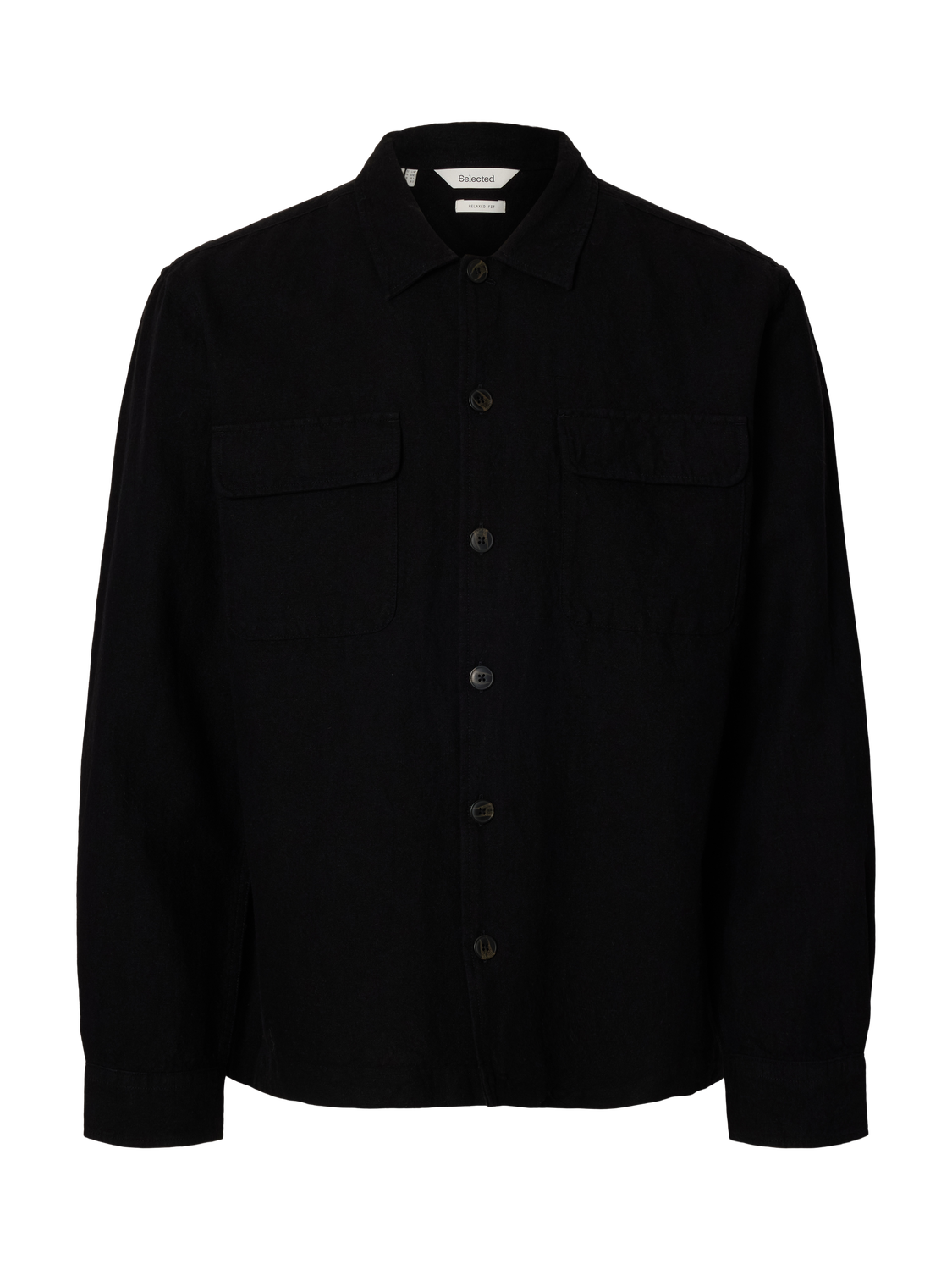 Slh-Leroy Linen Blend Overshirt Ls Noos