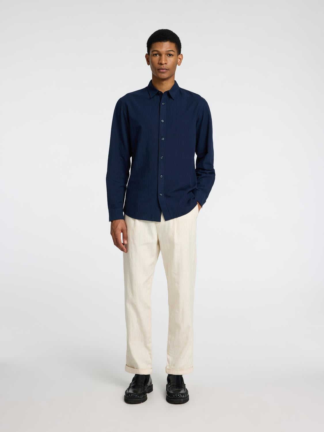 Slhslim-Sun Shirt Ls Noos