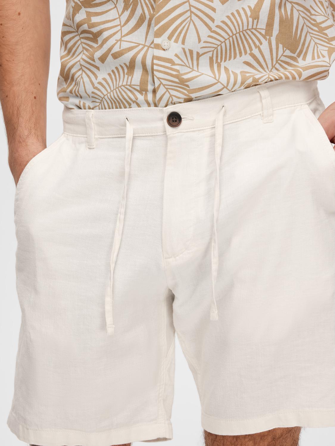 SHORTS - Slhregular-Brody Linen Bld Shorts Noos - - Hr Ravn