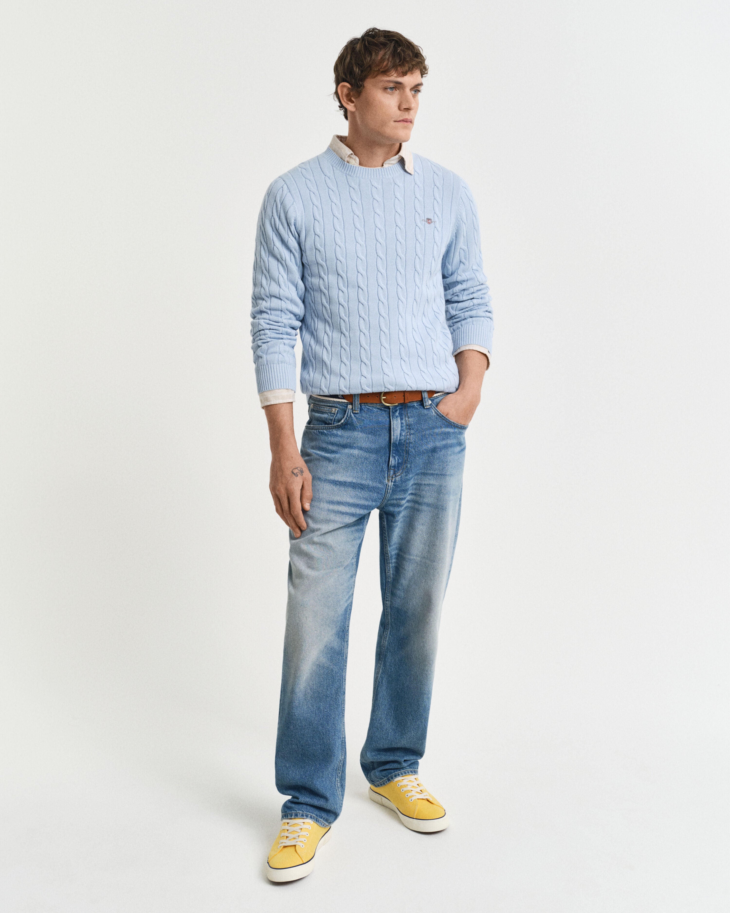 Cotton Cable C-Neck