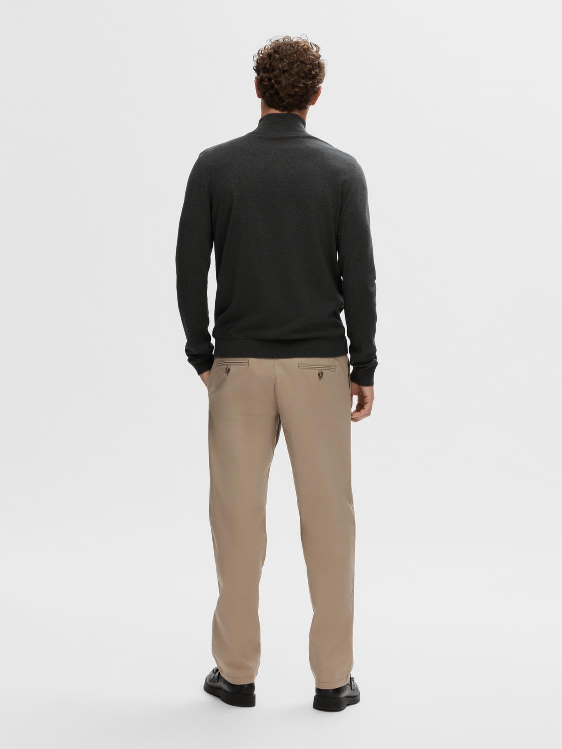 Slhberg Ls Half Zip Noos