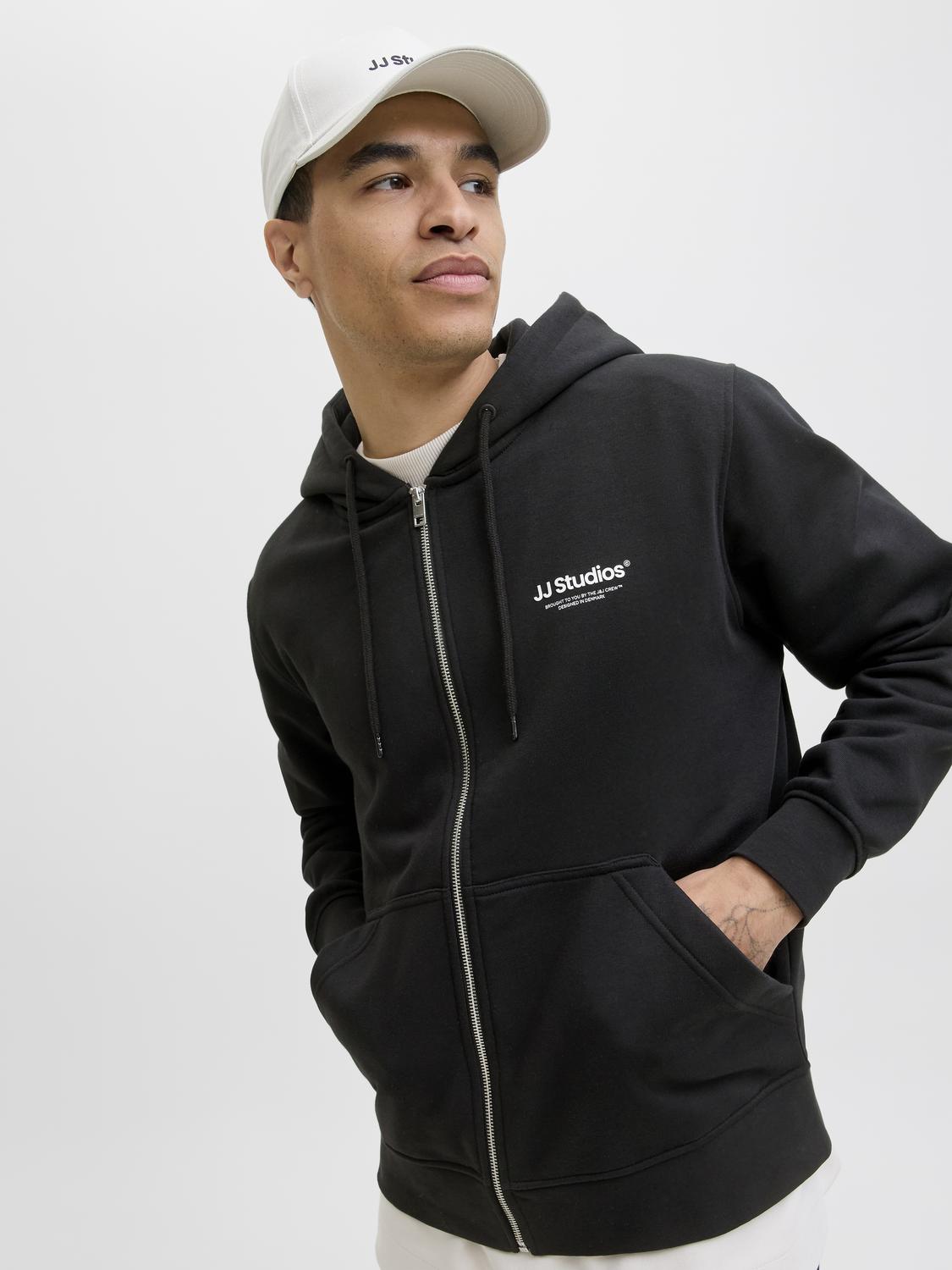 SWEATSHIRTS - Jjesoho Sweat Zip Hood Noos - - Hr Ravn