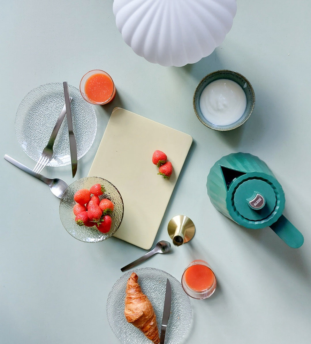 Bonbon Glasskål Medium Grøn/Brun