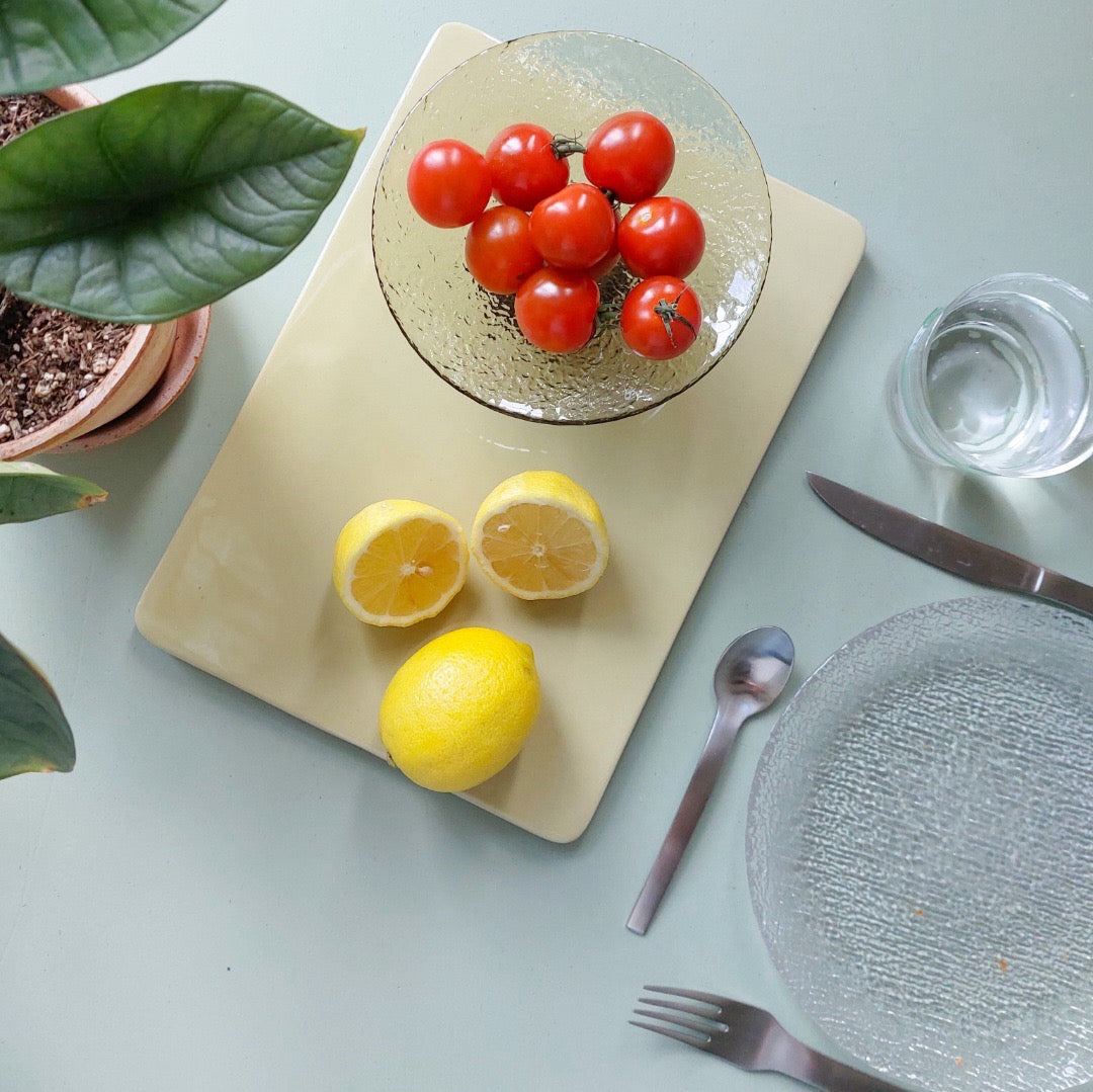 Bonbon Glasskål Medium Grøn/Brun