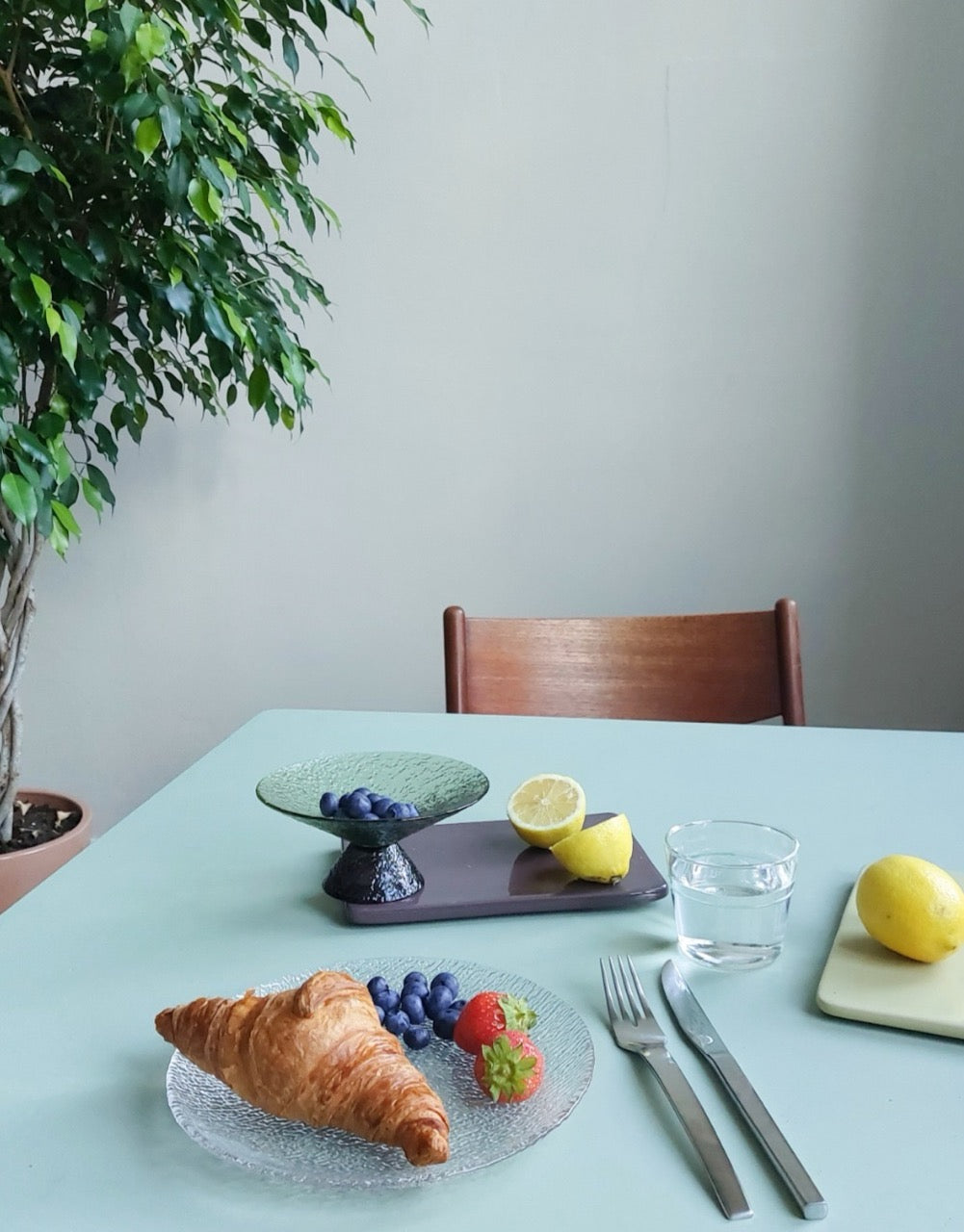 Bonbon Glasskål Medium Grøn/Brun