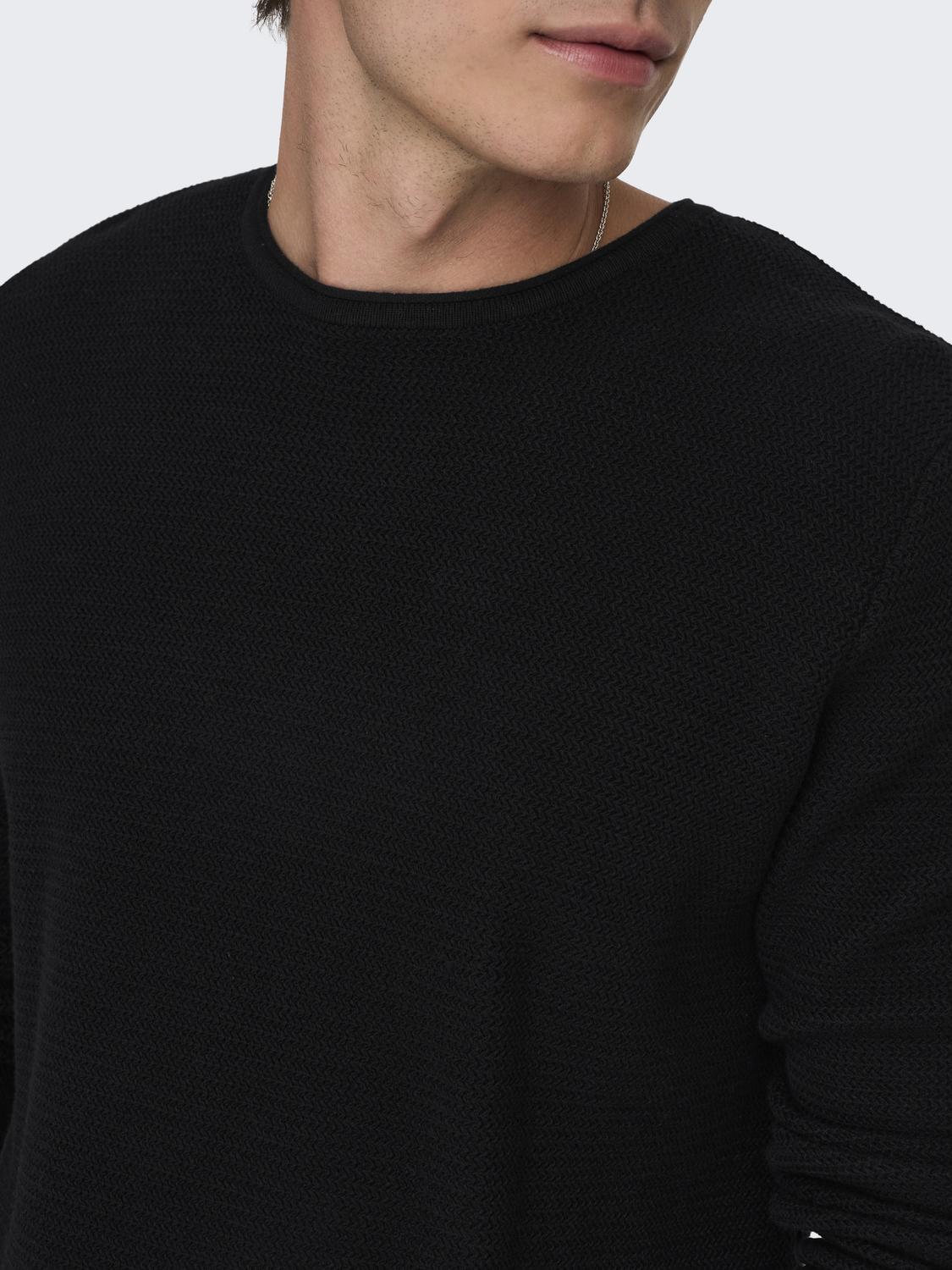 Onseric Reg 12 Struc Crew Knit Noos