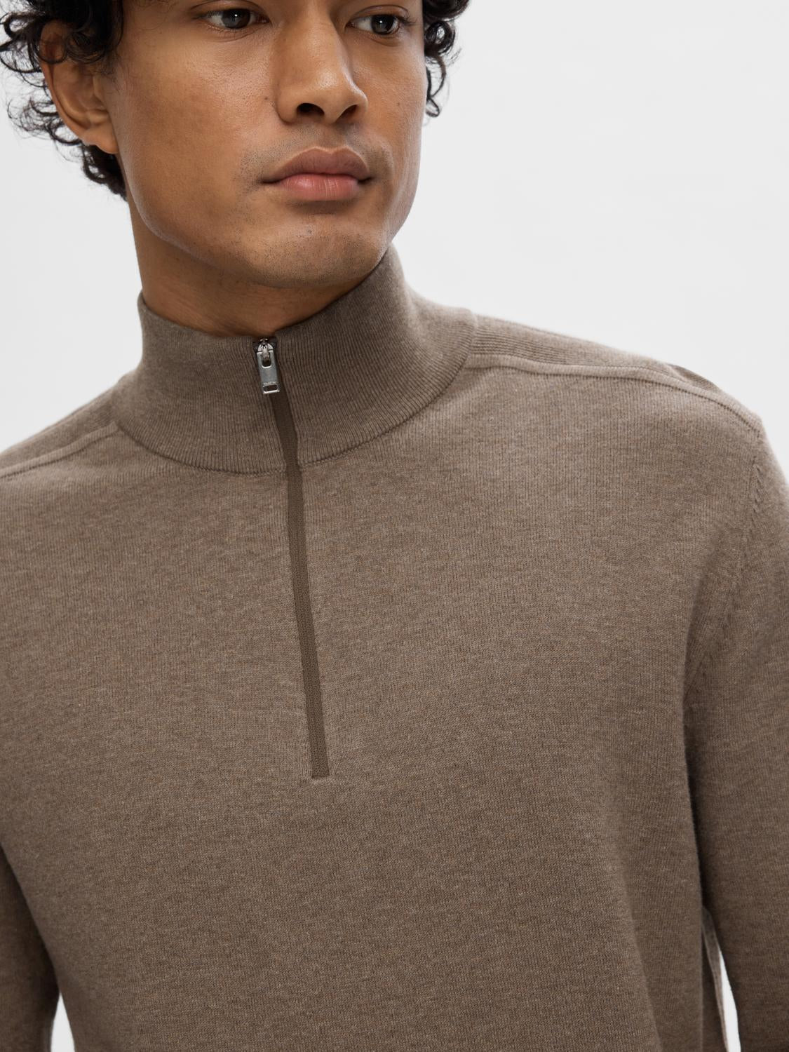 Slhberg Ls Half Zip Noos