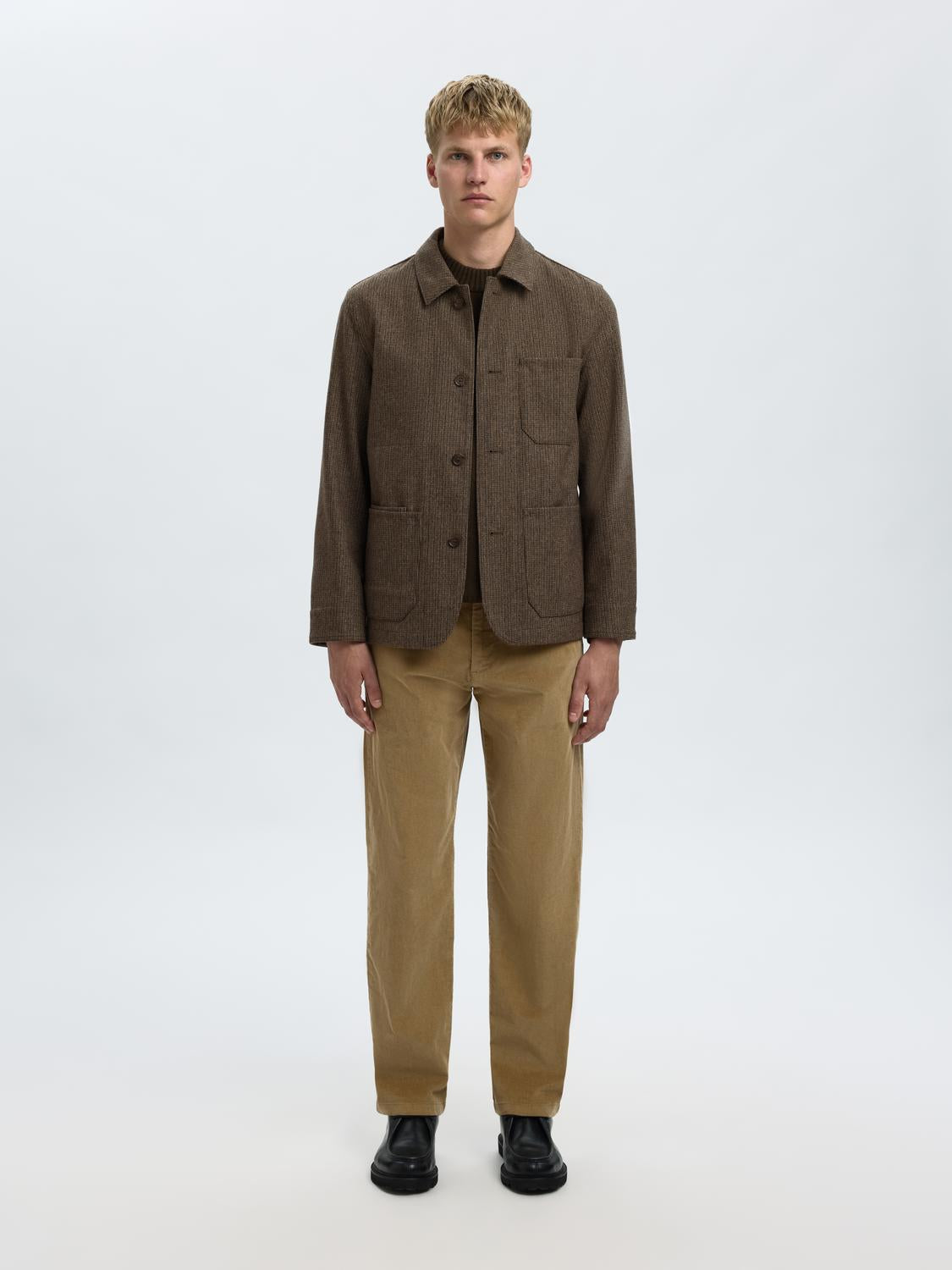 Blazers - Slh-Landon Wool Blend Hybrid Blazer Noos - - Hr Ravn