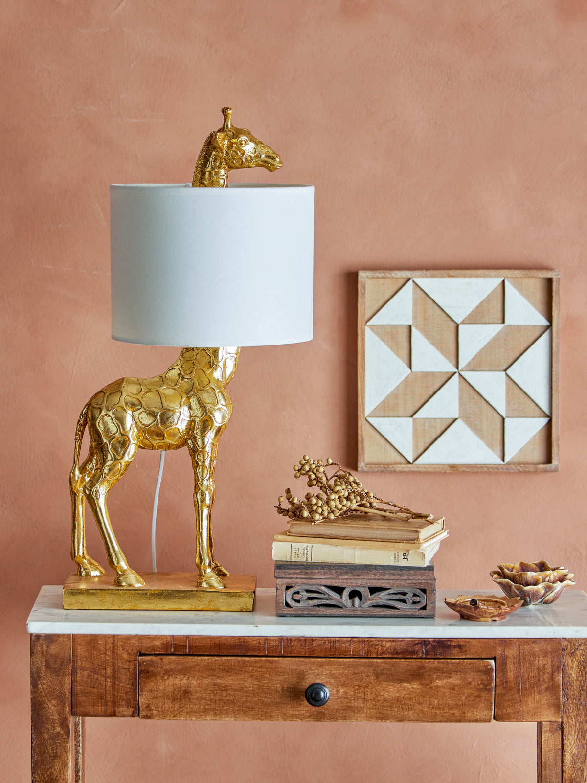Silas Bordlampe, Guld, Polyresin