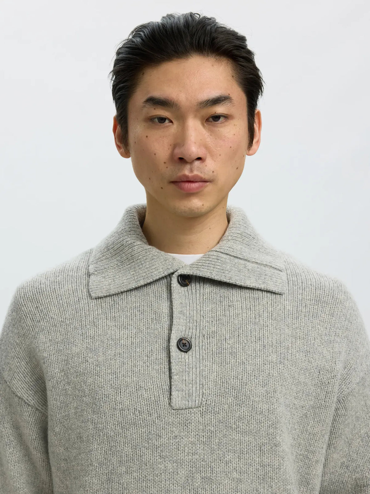 Slmcody LS Knit Rlx Polo Collar